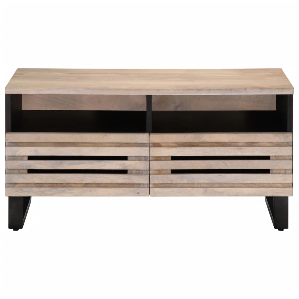 Coffee Table 80X55X40 Cm Solid Wood Mango