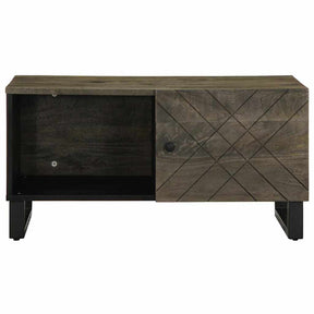 Coffee Table Black 80X50X40 Cm Solid Wood Mango