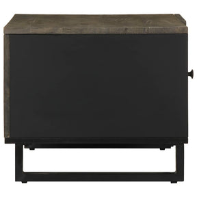 Coffee Table Black 80X50X40 Cm Solid Wood Mango