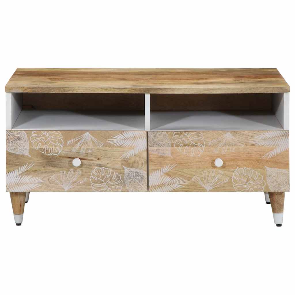 Coffee Table 80X54X40 Cm Solid Wood Mango